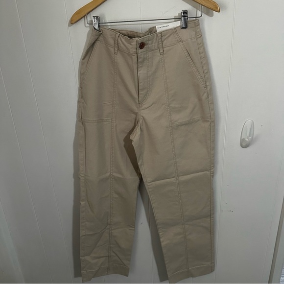 LOFT Tan Straight Leg Jeans Relaxed Fit - Picture 1 of 3